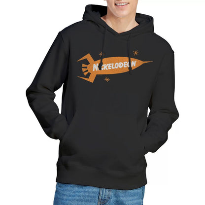Black - Lifestyle - Nickelodeon Mens Retro Rocket Logo Hoodie