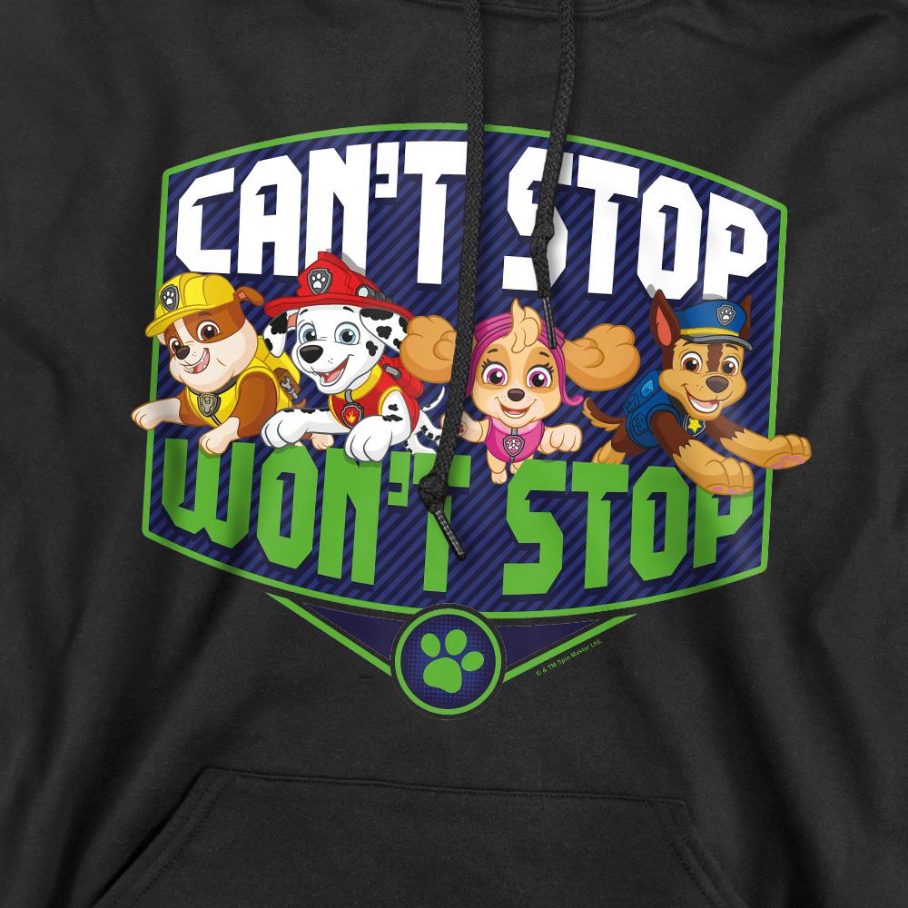 Black - Pack Shot - Paw Patrol Mens Can´t Stop Won´t Stop Hoodie