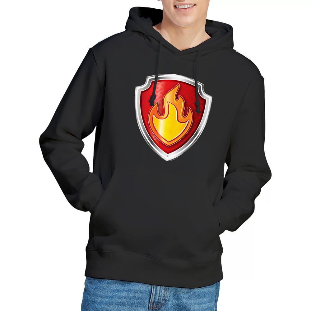 Black - Lifestyle - Paw Patrol Mens Marshall Badge Hoodie