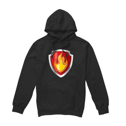 Black - Front - Paw Patrol Mens Marshall Badge Hoodie