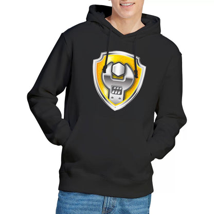 Black - Lifestyle - Paw Patrol Mens Rubble Badge Hoodie