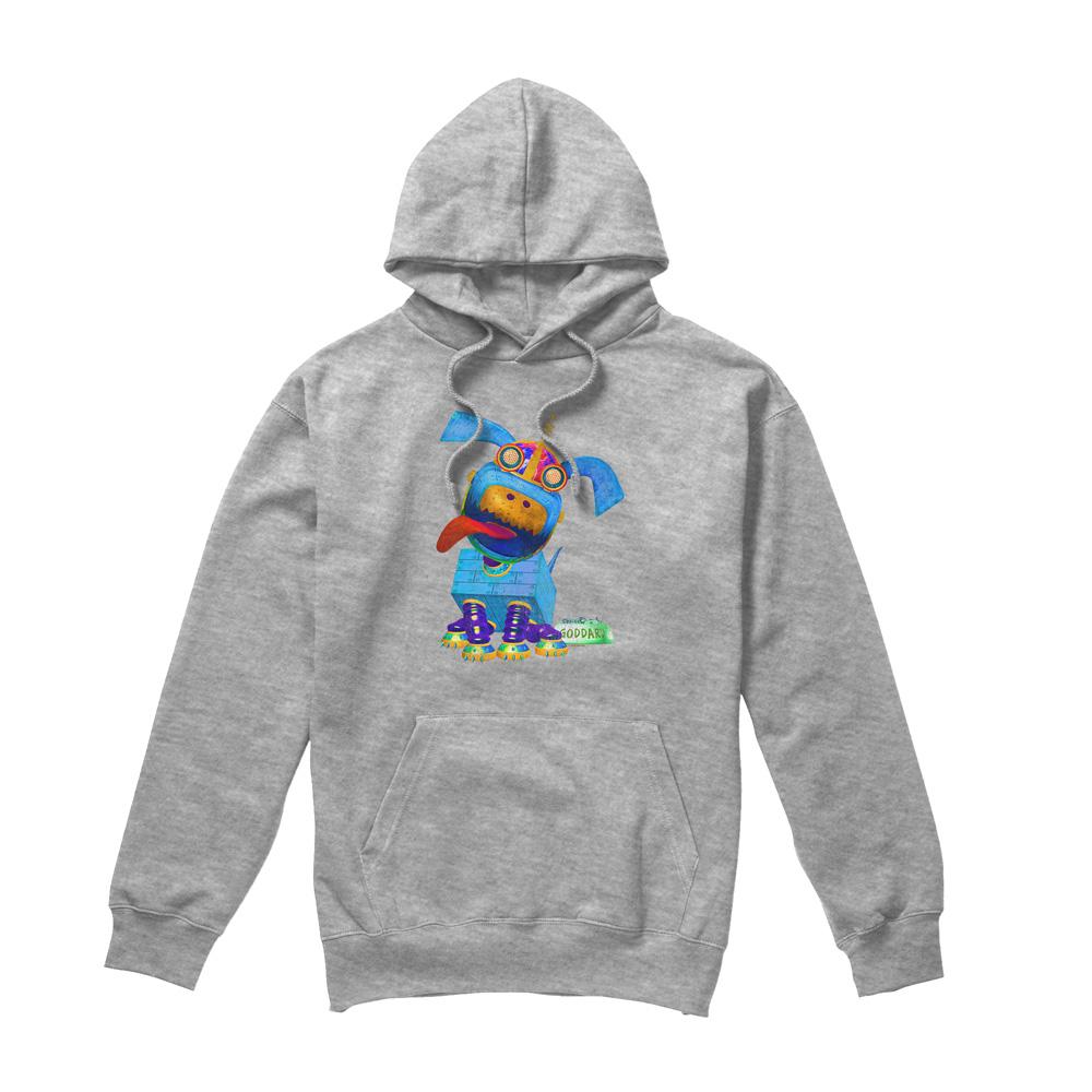 Sport Heather - Front - Jimmy Neutron Mens Goddard Neon Hoodie