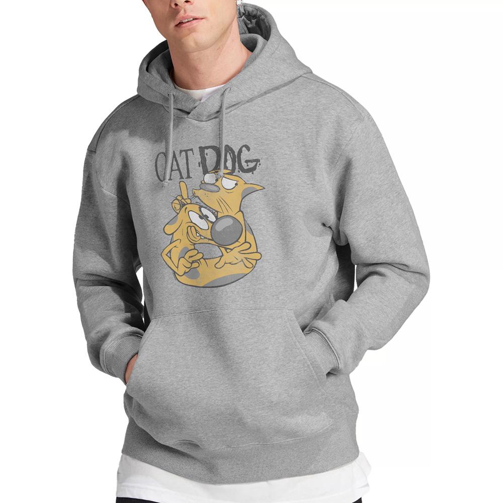 Sport Heather - Lifestyle - CatDog Mens Stuck Together Hoodie