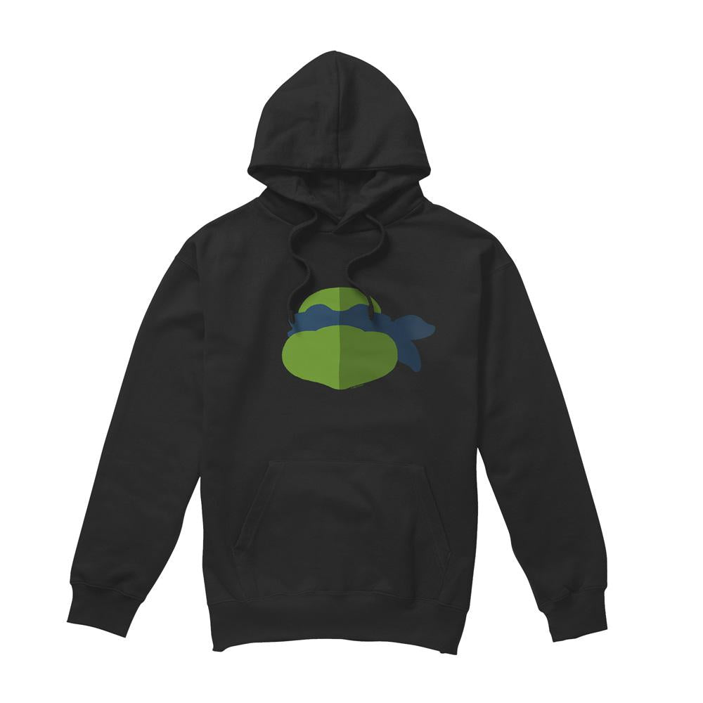 Black - Front - Teenage Mutant Ninja Turtles Mens Leonardo Face Hoodie
