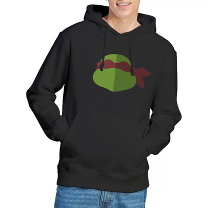 Black - Lifestyle - Teenage Mutant Ninja Turtles Mens Raphael Face Hoodie