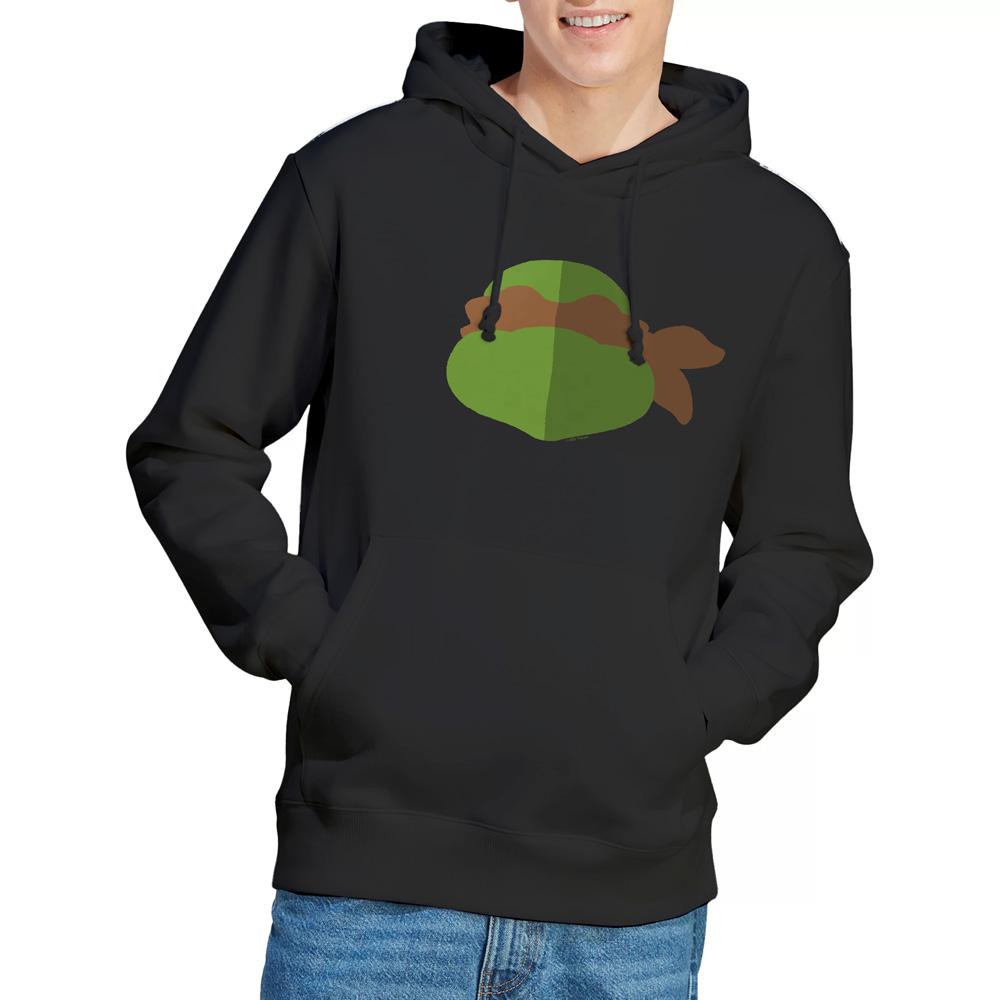 Black - Lifestyle - Teenage Mutant Ninja Turtles Mens Michelangelo Face Hoodie