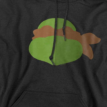 Black - Pack Shot - Teenage Mutant Ninja Turtles Mens Michelangelo Face Hoodie