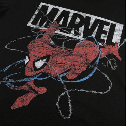 Black-Red-White - Side - Spider-Man Mens 90´s Spidey T-Shirt