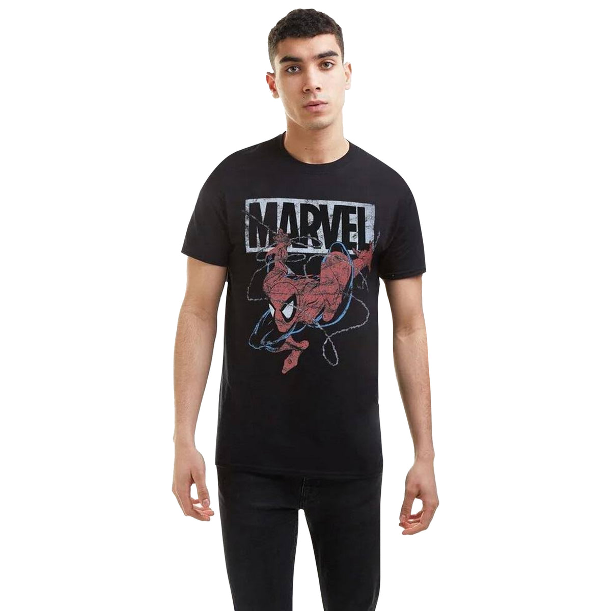 Black-Red-White - Lifestyle - Spider-Man Mens 90´s Spidey T-Shirt