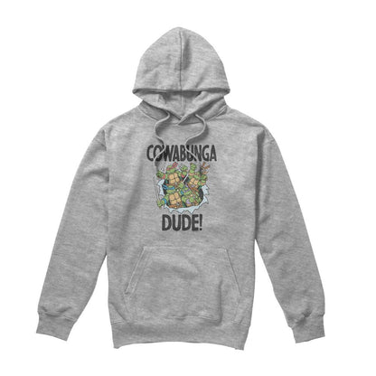 Sport Heather - Front - Teenage Mutant Ninja Turtles Mens Cowabunga Dude Hoodie
