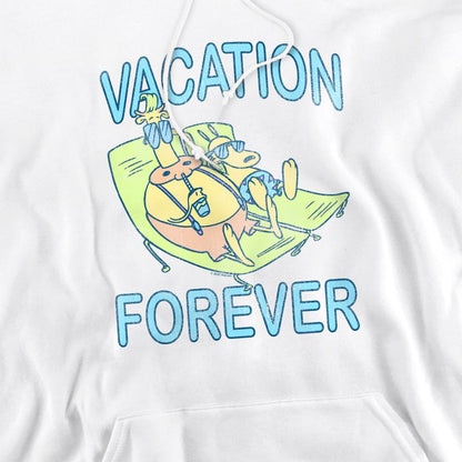White - Pack Shot - Rocko´s Modern Life Mens Vacation Forever Hoodie