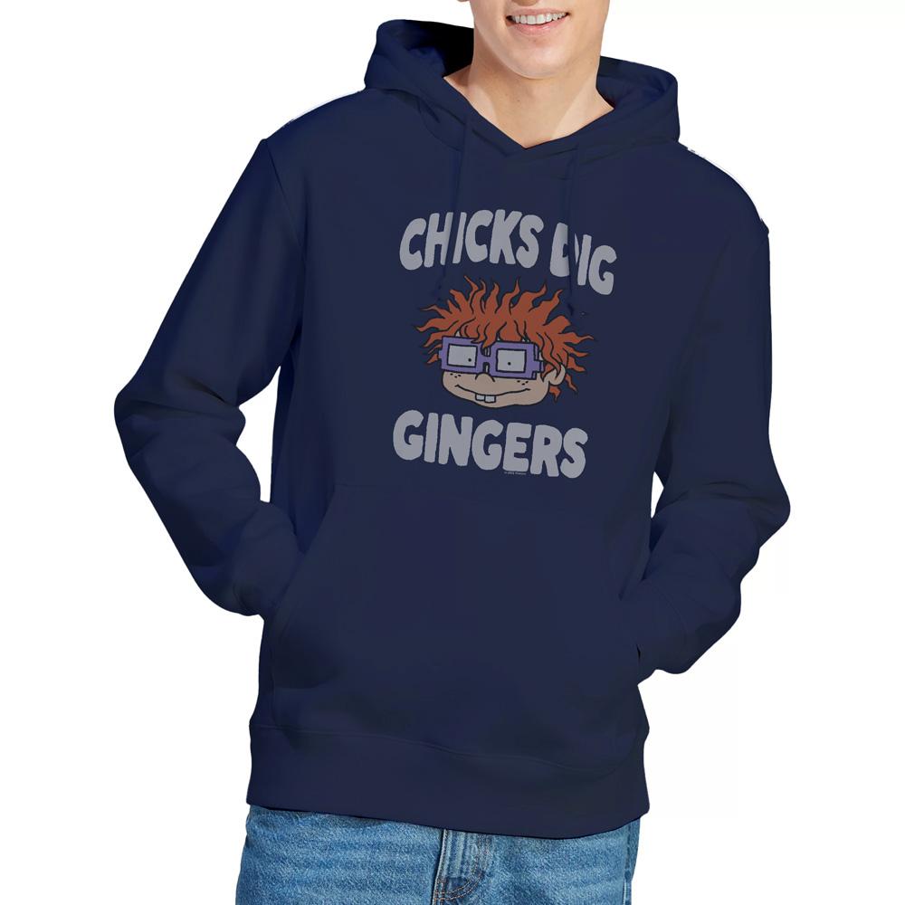 Navy - Lifestyle - Rugrats Mens Chicks Dig Gingers Hoodie