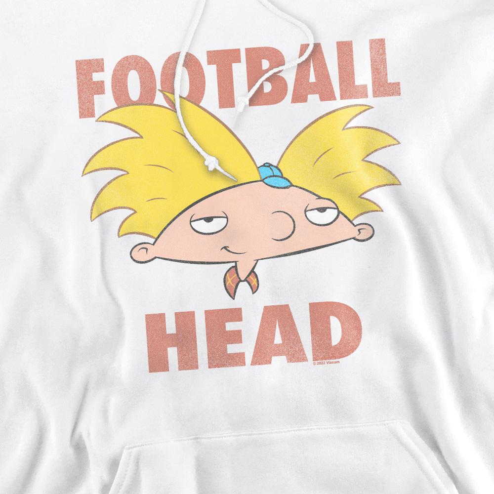 White - Pack Shot - Hey Arnold! Mens Football Head Hoodie