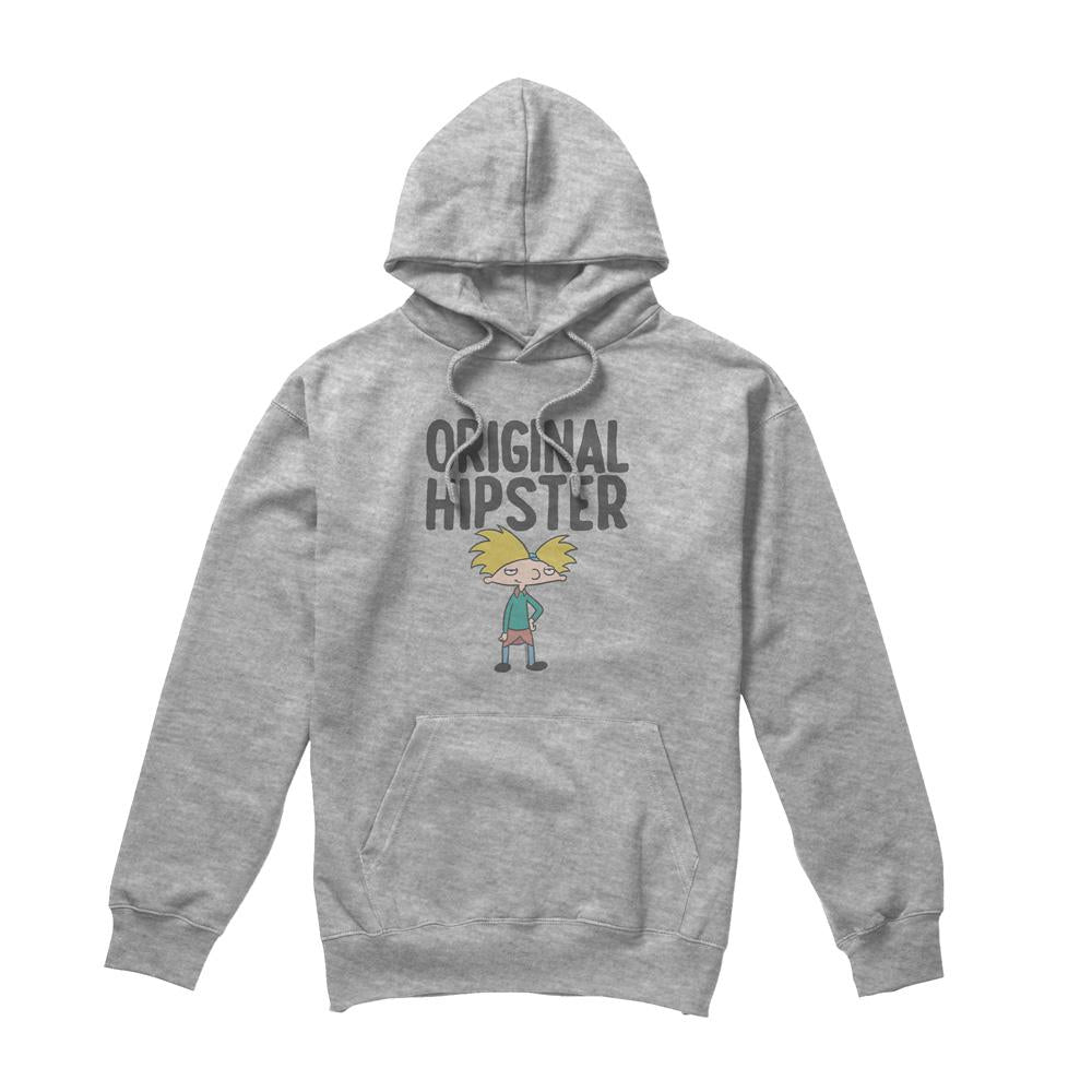 Sport Heather - Front - Hey Arnold! Mens Original Hipster Hoodie