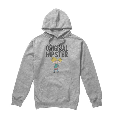 Sport Heather - Front - Hey Arnold! Mens Original Hipster Hoodie