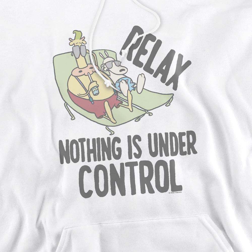 White - Pack Shot - Rocko´s Modern Life Mens Relax Hoodie