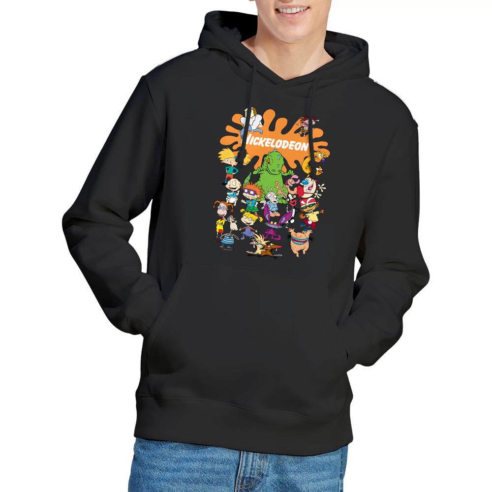 Black - Lifestyle - Nickelodeon Mens Splat Group Hoodie