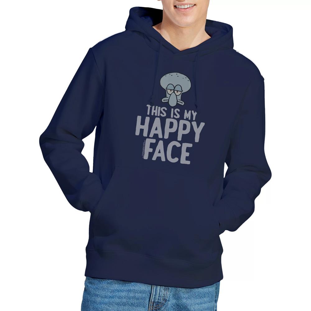 Navy - Pack Shot - SpongeBob SquarePants Mens Happy Face Hoodie