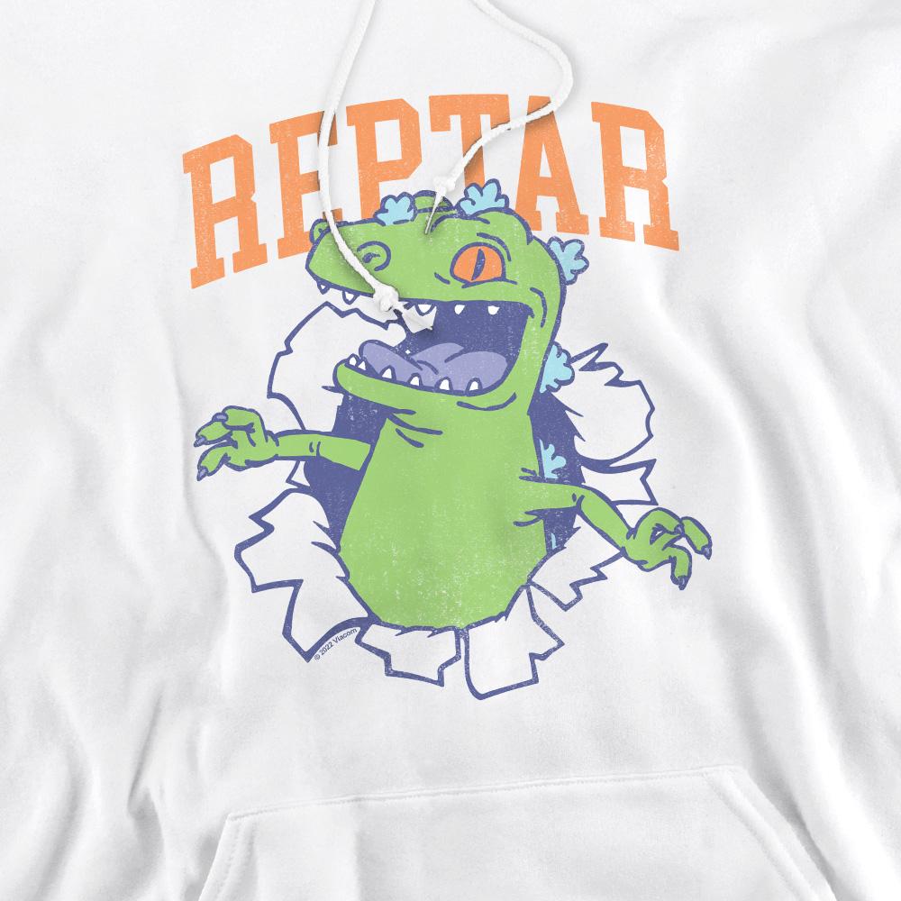 White - Pack Shot - Rugrats Mens Shirt Rip Reptar Hoodie
