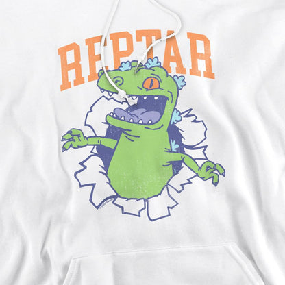 White - Pack Shot - Rugrats Mens Shirt Rip Reptar Hoodie