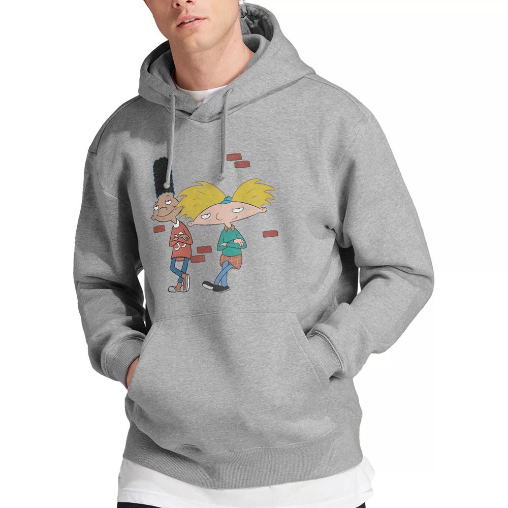 Sport Heather - Lifestyle - Hey Arnold! Mens Leaning Arnold & Gerald Hoodie