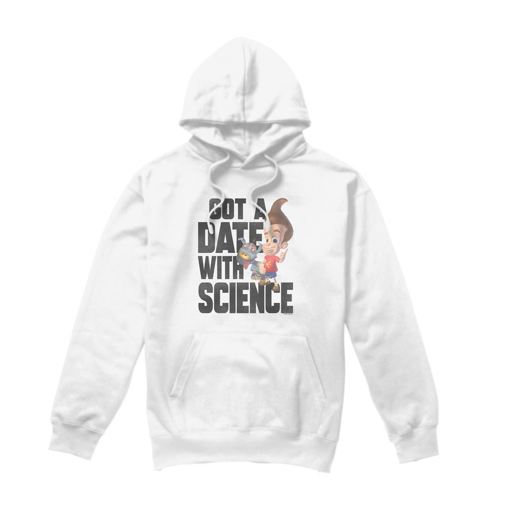 White - Front - Jimmy Neutron Mens Science Hoodie