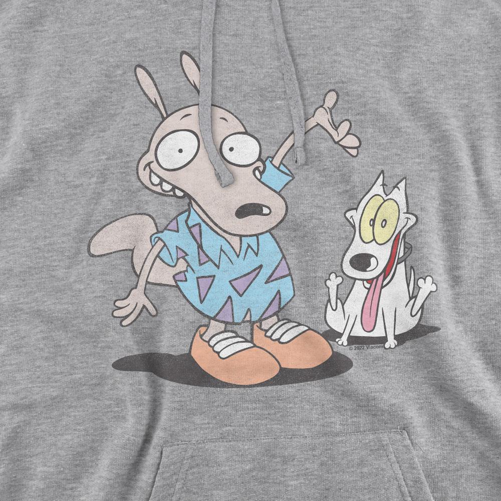 Sport Heather - Pack Shot - Rocko´s Modern Life Mens Rocko & Spunky Hoodie