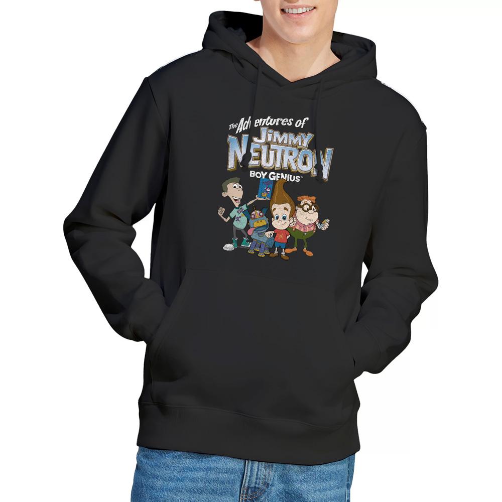 Black - Lifestyle - Jimmy Neutron Mens Group Hoodie