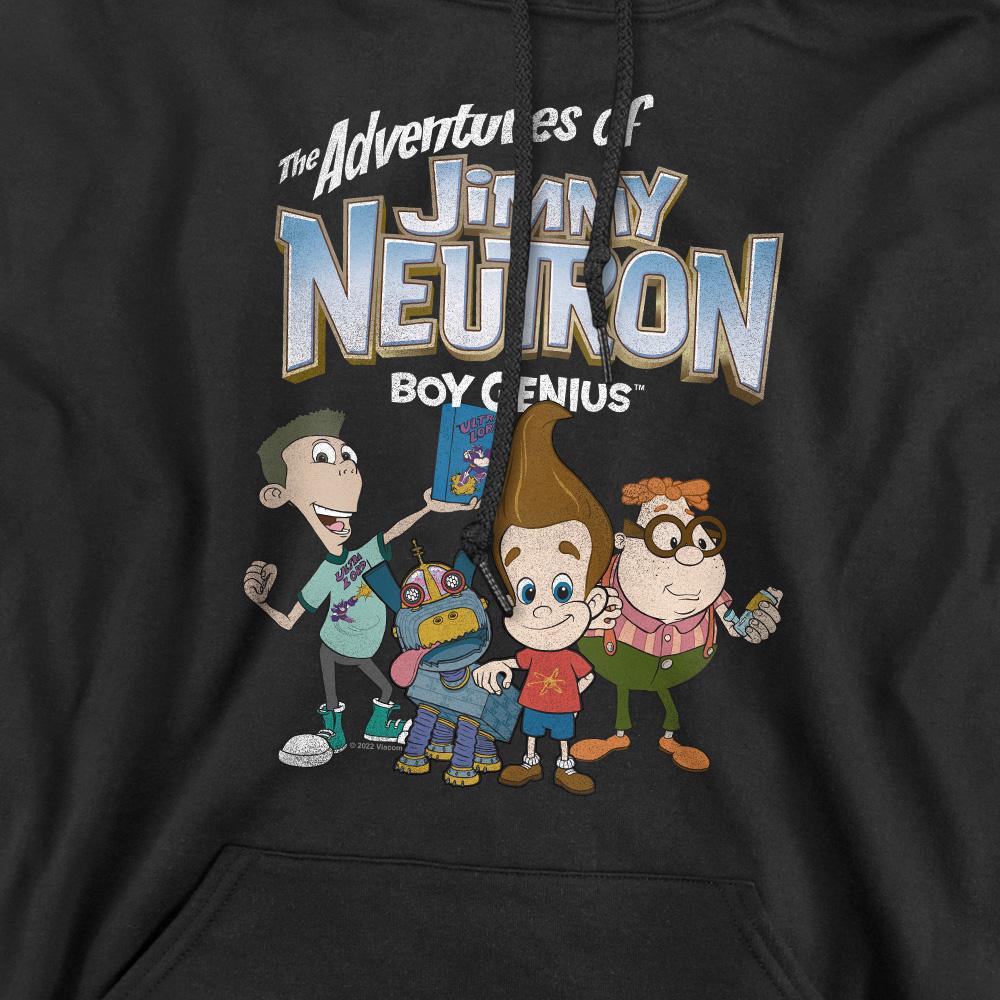 Black - Pack Shot - Jimmy Neutron Mens Group Hoodie