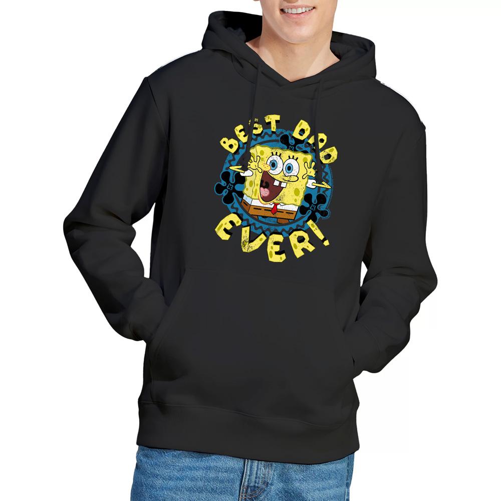 Black - Lifestyle - SpongeBob SquarePants Mens Best Dad Ever Fathers Day Hoodie