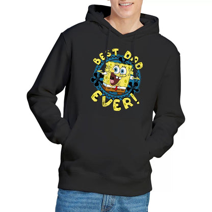 Black - Lifestyle - SpongeBob SquarePants Mens Best Dad Ever Fathers Day Hoodie