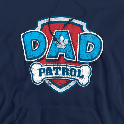 Navy - Side - Paw Patrol Mens Dad Patrol Fathers Day Hoodie