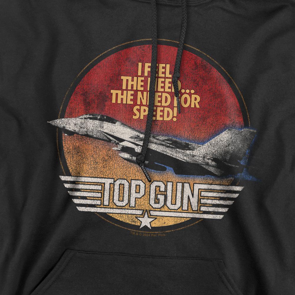 Black - Pack Shot - Top Gun Mens Fighter Hoodie