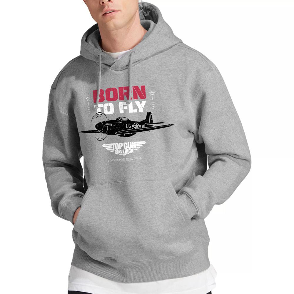 Sport Heather - Lifestyle - Top Gun Mens Born To Fly Hoodie