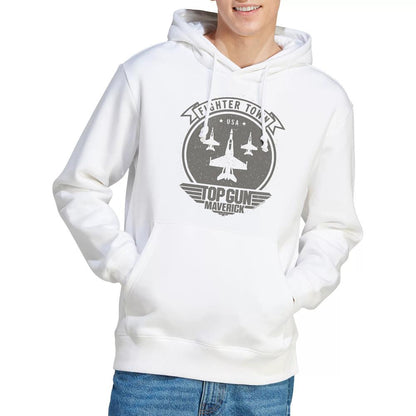 White - Lifestyle - Top Gun: Maverick, Top Gun: Maverick Mens Fighter Town Hoodie