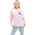 Light Pink - Side - Garfield Womens-Ladies Good Times Oversized T-Shirt