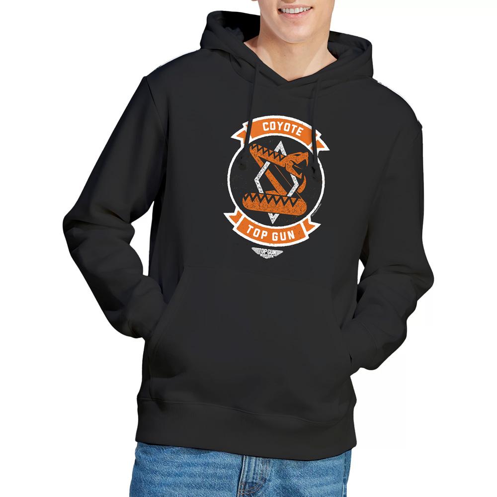 Black - Lifestyle - Top Gun Mens Coyote Logo Hoodie