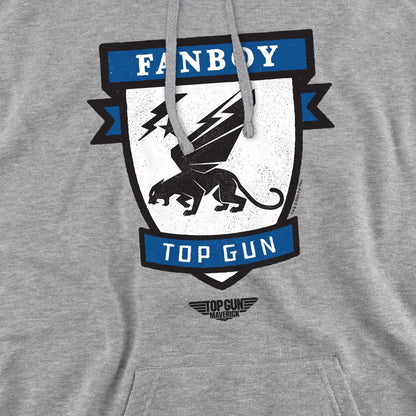 Sport Heather - Pack Shot - Top Gun Mens Fanboy Logo Hoodie