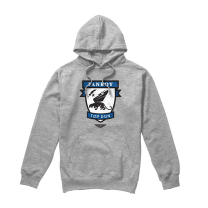 Sport Heather - Front - Top Gun Mens Fanboy Logo Hoodie
