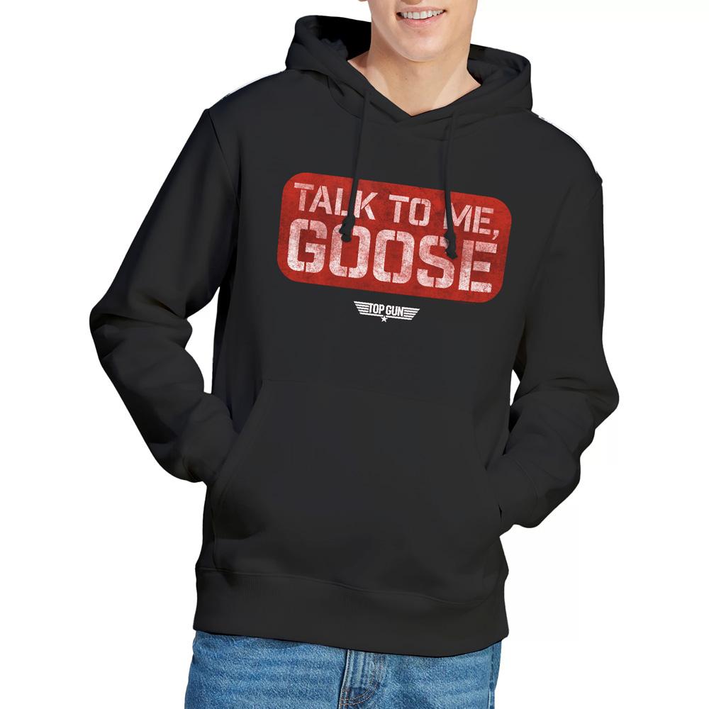 Black - Lifestyle - Top Gun Mens Talk To Me Goose Stamp Hoodie