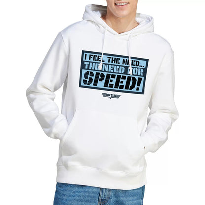 White - Lifestyle - Top Gun Mens I Feel The Need Hoodie