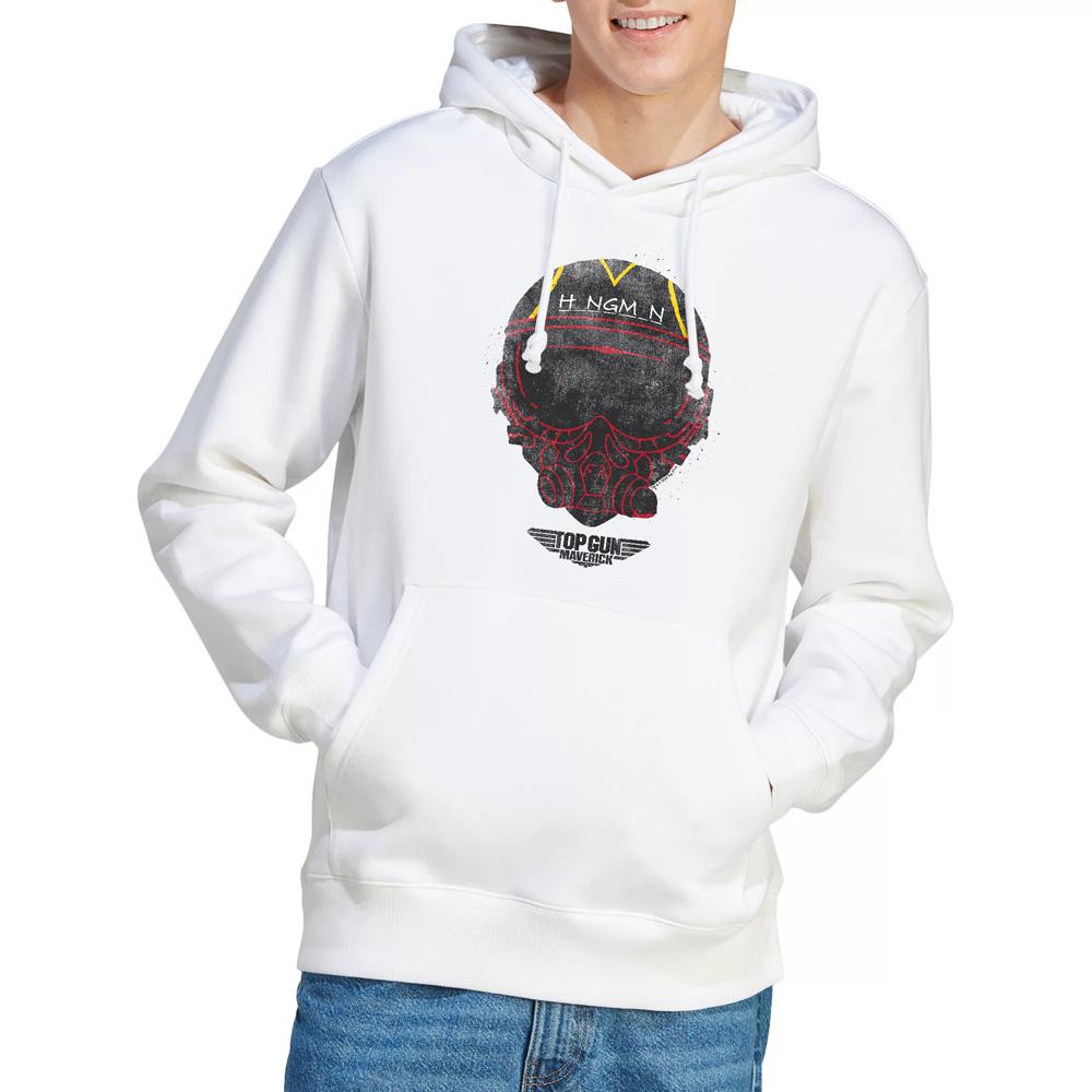 White - Lifestyle - Top Gun Mens Hangman Helmet Hoodie