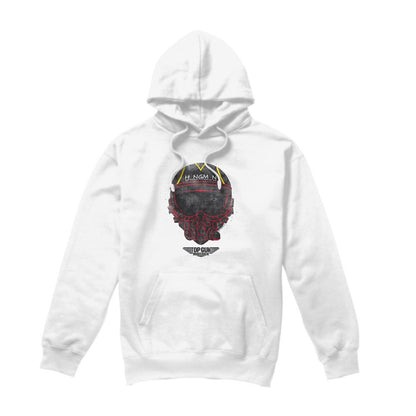 White - Front - Top Gun Mens Hangman Helmet Hoodie