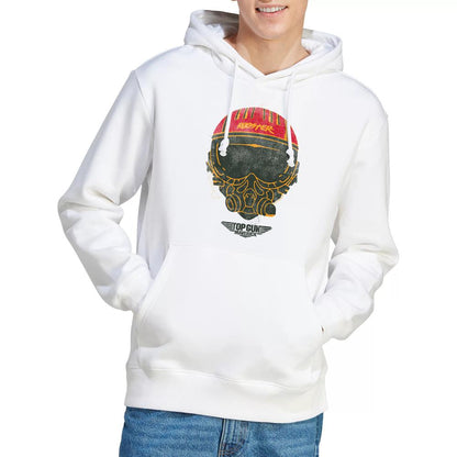 White - Lifestyle - Top Gun Mens Rooster Helmet Hoodie