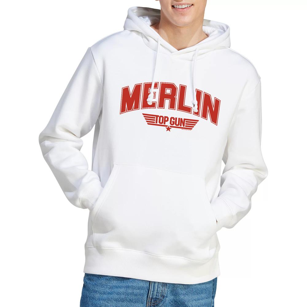 White - Lifestyle - Top Gun Mens Merlin Varsity Hoodie