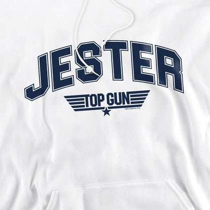 White - Pack Shot - Top Gun Mens Jester Varsity Hoodie