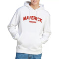 White - Pack Shot - Top Gun Mens Maverick Varsity Hoodie
