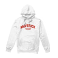 White - Front - Top Gun Mens Maverick Varsity Hoodie