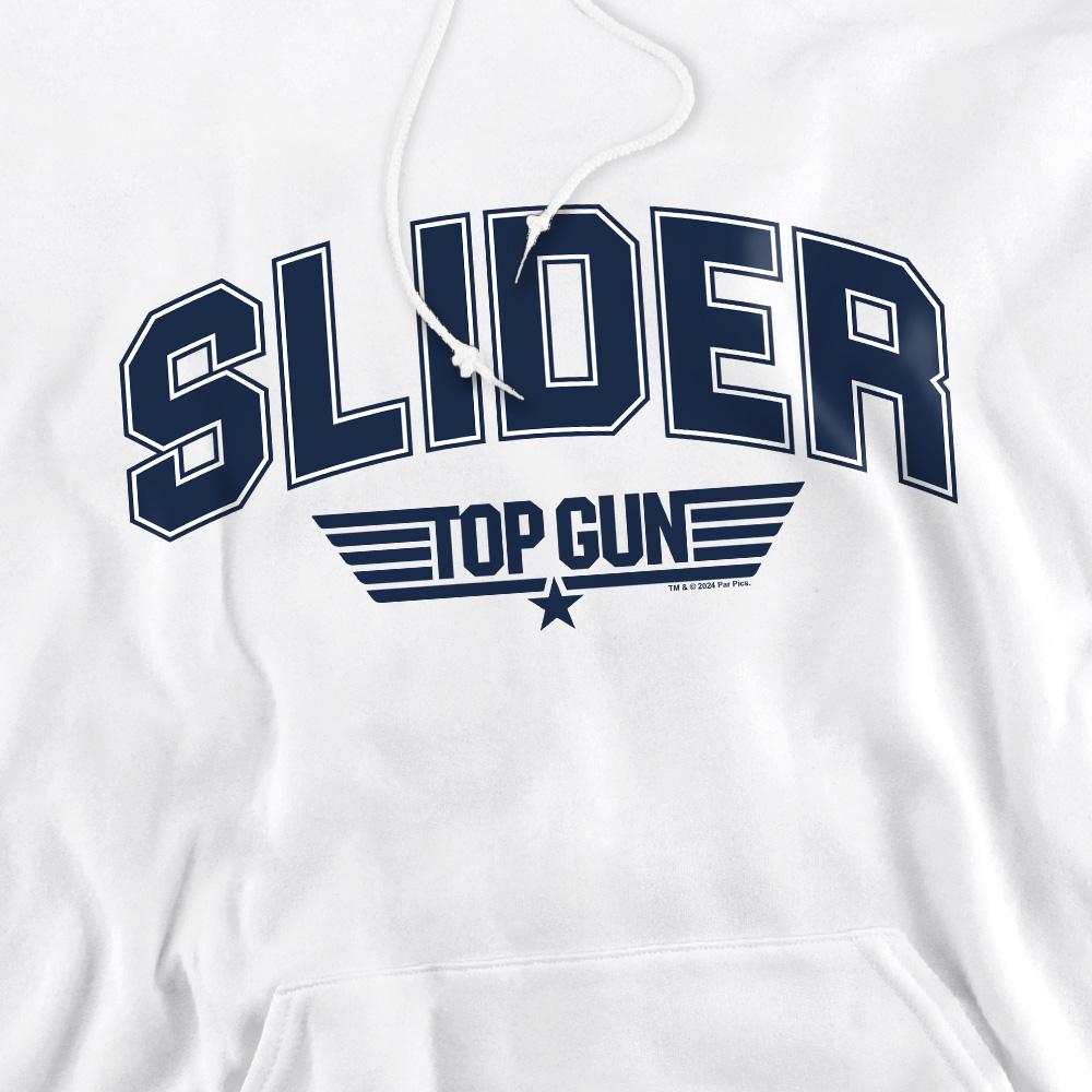White - Pack Shot - Top Gun Mens Slider Varsity Hoodie