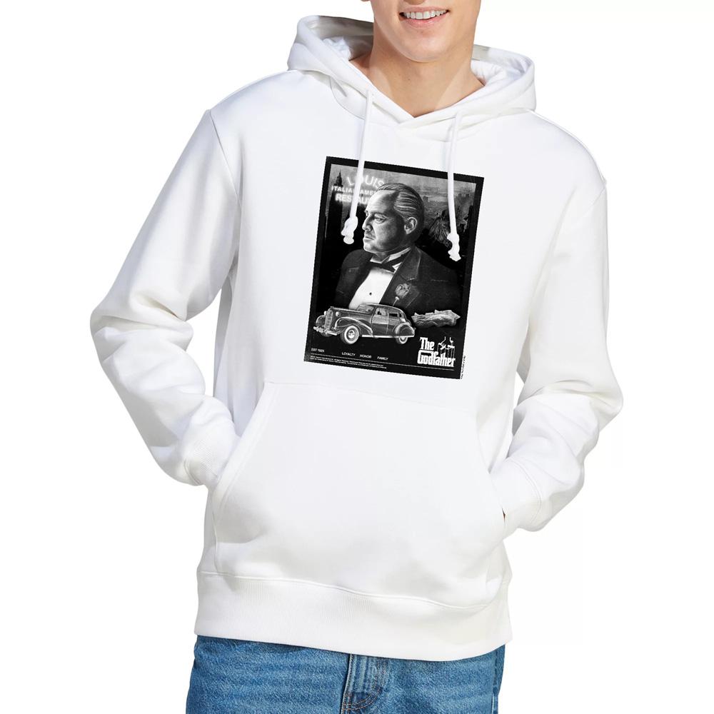 White - Lifestyle - The Godfather Mens Don Vito Corleone Poster Hoodie